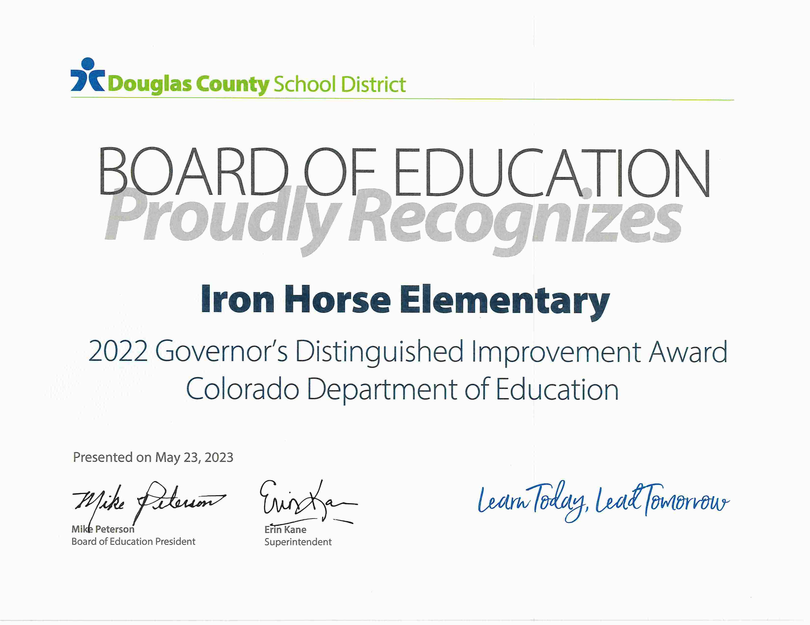 Home Iron Horse Elementary
